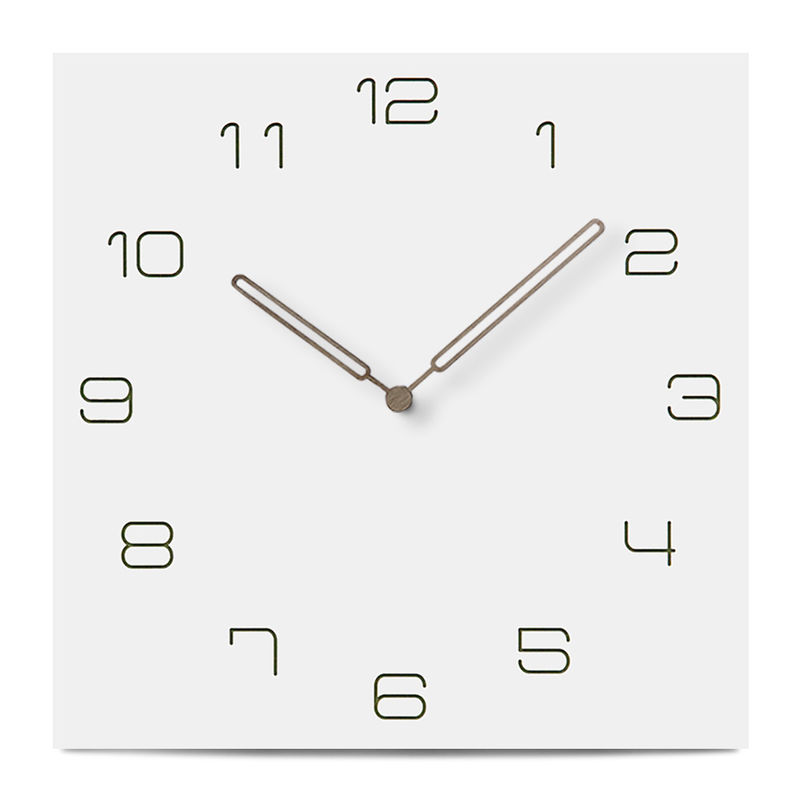 Relojes de pared cuadrados de cocina de estilo europeo de cuarzo silencioso para el hogar decorativo reloj de pared moderno